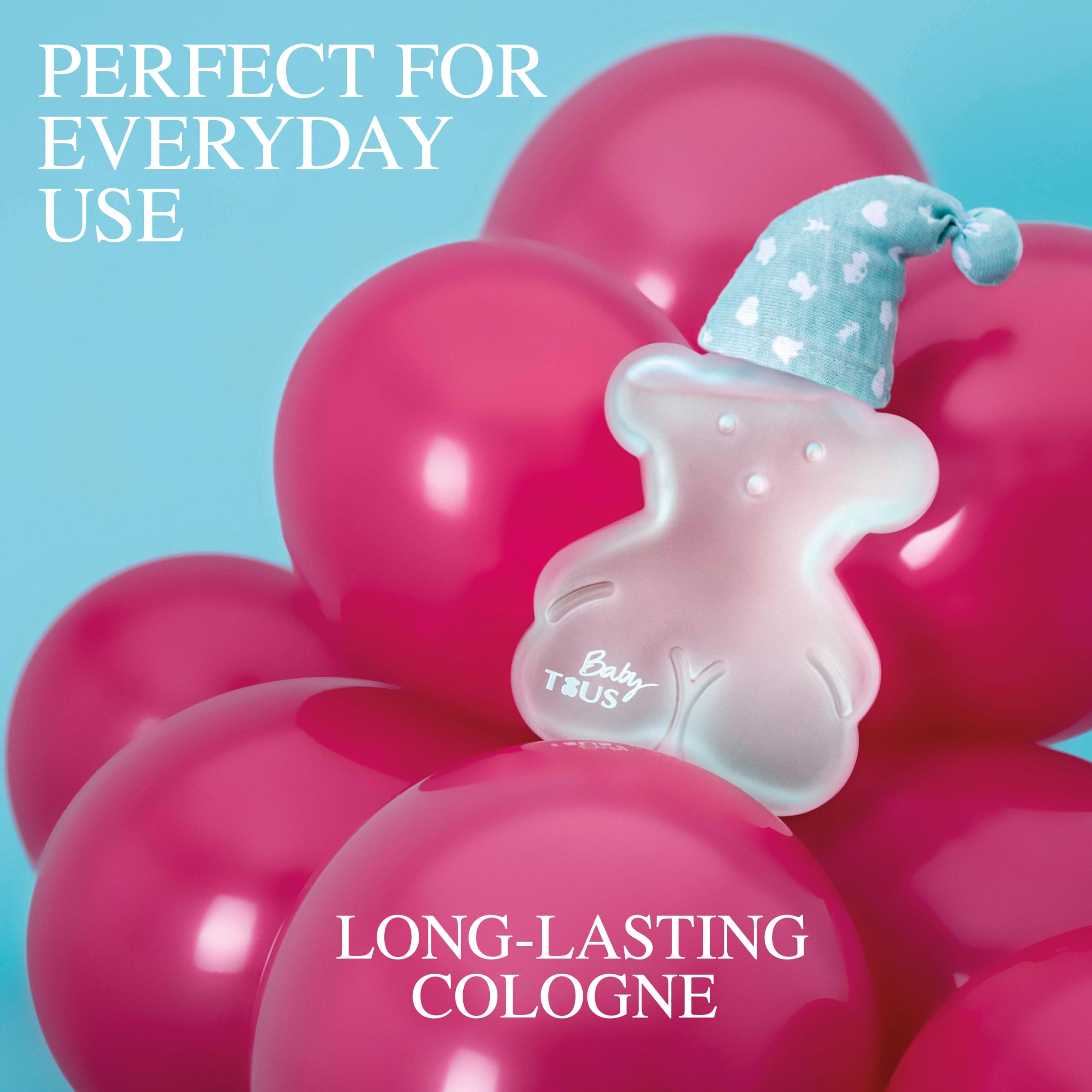 TOUS Baby Cologne for Boys and Girls. Fresh, Powdery Perfume, Gentle Scent for Babies & Toddlers. Ideal Baby Gift, 3.4 Fl Oz