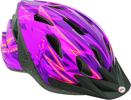 bell bike helmet women's purple Sports Girls' 7063275 Keep your child protected and comfortable with the Bell Sports Star Child Helmet Bell Women's Cadence Bike Helmet