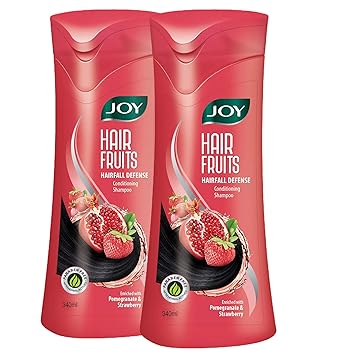 Joy Hair Fruits Hairfall Defense Conditioning Shampoo (Pack of 2 x 340 ml)
