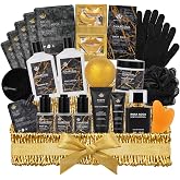 Gifts for Women &amp; Men, 32 Charcoal Hydrating Bath &amp; Body Gifts Basket Set | Face Skin Care Set Gift Set, Spa Basket for Women &amp; Men, Self-Care Relaxation Gift Kit, Birthday, Christmas, Anniversary, Mom