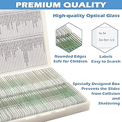 Prolee 200 Packs Microscope Slides, 100 Plants