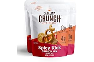 Catalina Crunch Mix Spicy Kick Keto Snack Mix | Keto Friendly, Low Carb, Protein Snacks, 6Oz (Pack Of 3)
