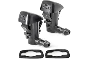 Click&Fit Windshield Washer Nozzles compatible with Toyota Tacoma RAV4 1995-2005, Camry Corolla 1988-2002 4Runner 96-02, Celica 90-99, Echo 00-05, – Wiper washer sprayers replases 85381-04030