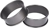 KitchenCraft Egg Rings Set of 2 Non Stick 9 cm for Frying Poaching Omelettes view 3