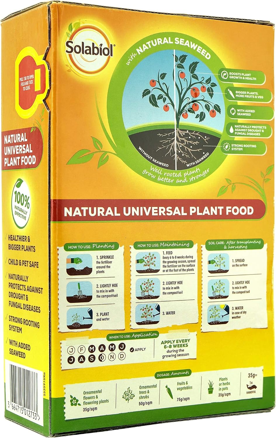 Solabiol Natural Universal Plant Food, 800 gm, Orange - Image 4