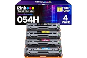 054H Toner Cartridge Set Replacement for Canon 054 054H Toner Cartridge 4 Pack to use with Canon Color ImageClass MF644Cdw LBP622Cdw MF642Cdw MF641Cdw MF641Cw LBP623Cdw ( Black Cyan Magenta Yellow )