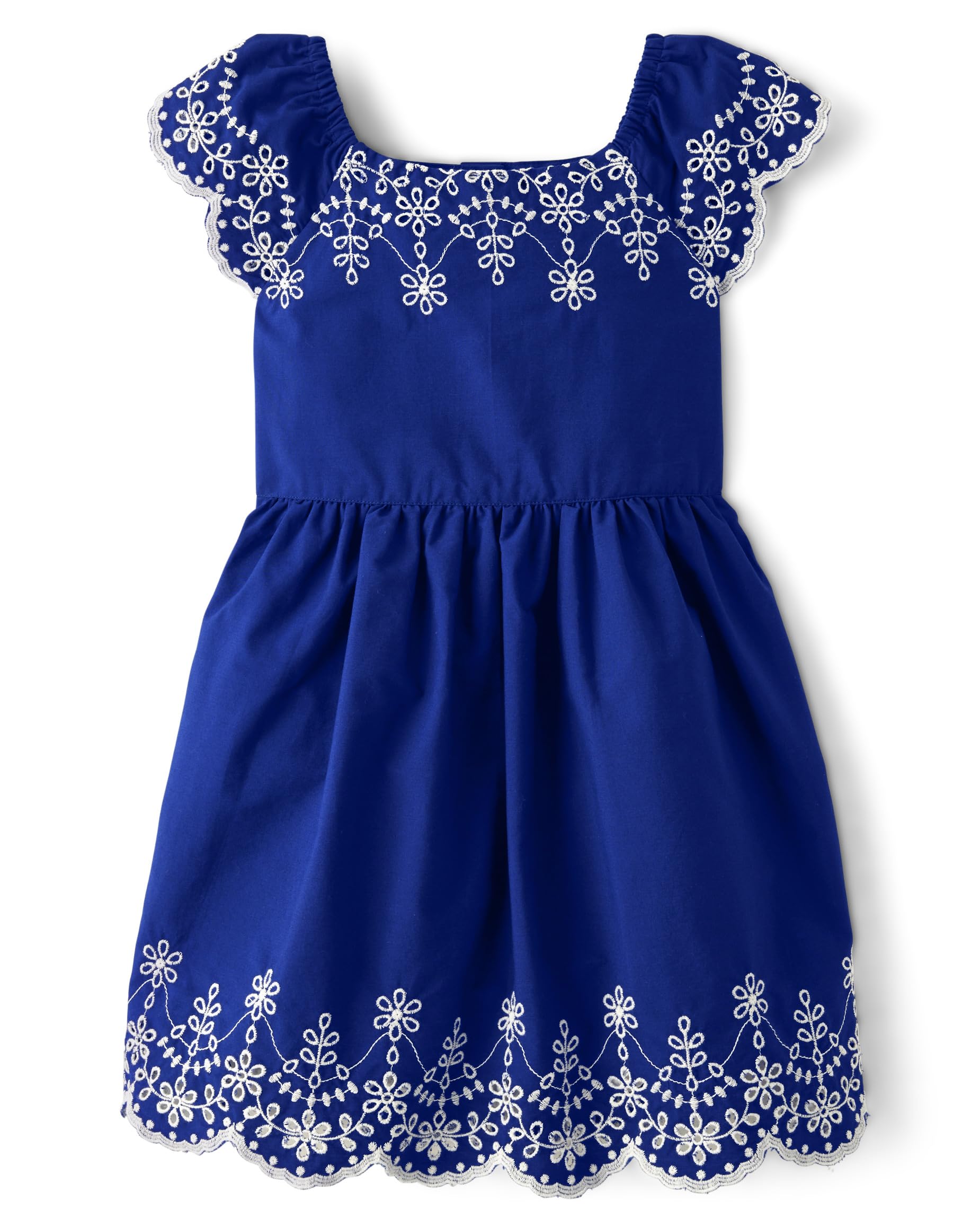 Gymboree,and Toddler Sleeveless Dresses,Eyelet Navy,8