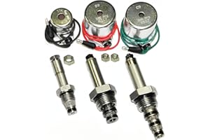DME MANUFACTURING DME Mfg, MEYER Snow Plow Coil & Valve Set for E47, E57, E60, Pumps, Aftermkt, Optional 18-8 Stainless Steel Nuts Included… B0753NBWBB