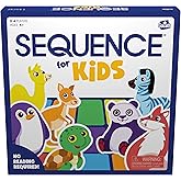 Pressman Sequence for Kids - The 'No Reading Required' Strategy Game by Jax, Multi Color, 11 inches (2-4 Players)