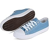 hello basics Canvas Shoes for Women Casual Low Top Sneakers Fashion Womens Tennis Shoes for Everyday Wear