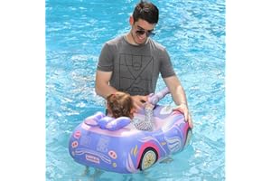 FREE SWIMMING BABY Swimbobo Toddler Pool Float with Seat Boat Inflatable Ride-on Airplane Pirates Sharks Car for Kids Outdoor Toys