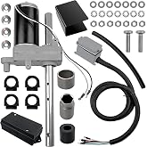 Misakomo 1824200100 Electric Powered Trailer Jack Kit - 12,000 lbs, 12V, Heavy-Duty Powered Drive Kit with Single Speed Jacks and Control Switch - Weather-Resistant for RVs, Campers, and Trailers