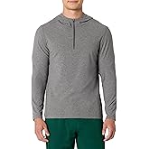 Amazon Essentials Men's Athletic Soft Performance Lightweight Quarter-Zip Hoodie Long Sleeve Workout Top