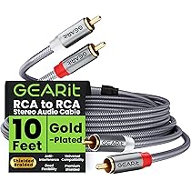 OSWAG RCA Cable, 3.5 Ale To 2RCA Ale Stereo Audio Adapter Dual - View #3