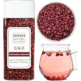 DOZO Dried Schisandra Berry 7.76oz/220g Schisandra Chinensis Tea Dried Omija Tea Whole Berries Dried Loose Berry Herbs Pure Natural Wu Wei Zi Caffeine Free 五味子