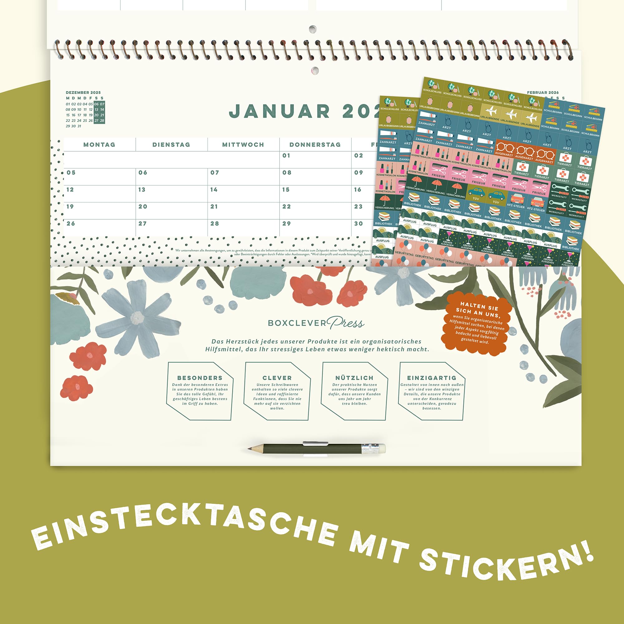  Foto zu Mua Boxclever Press Home Planer Kalender 2025 Wandkalender 