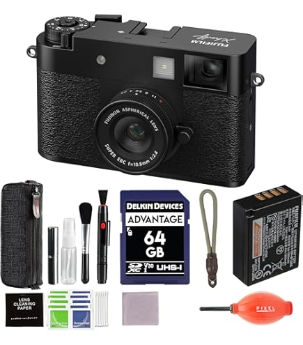 Amazon.com : Fujifilm X Half Digital Camera (Black) Bundle with