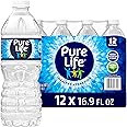 Pure Life, Purified Water, 16.9 Fl Oz, Plastic Bottled Water, 12 Pack