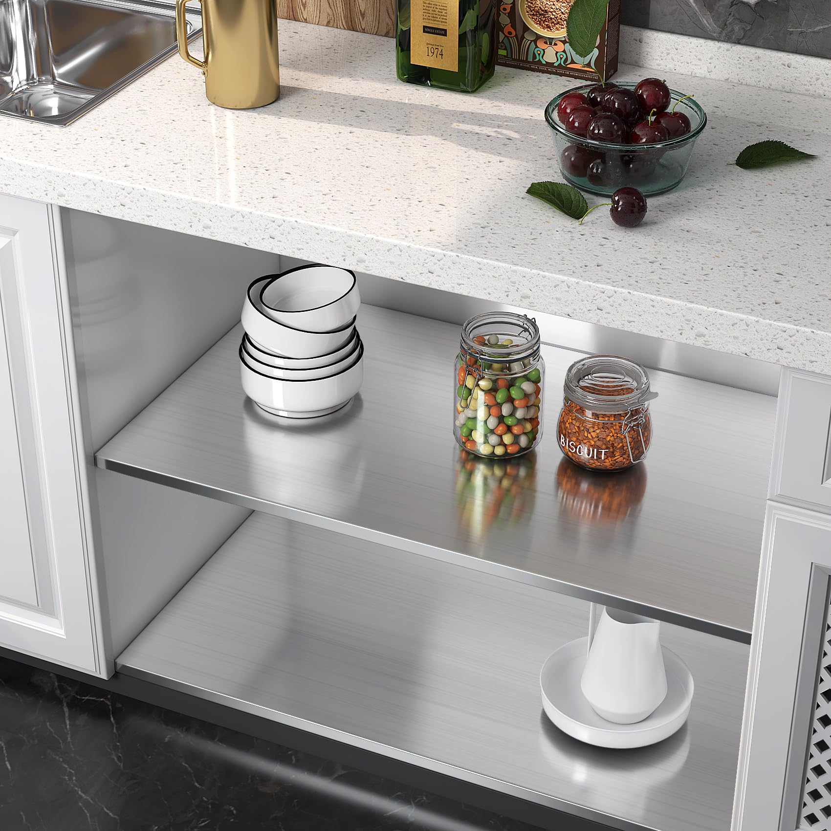 Livelynine Brushed Nickel Peel and Stick Wallpaper Silver Stainless Steel Contact Paper for Appliances Dishwasher Fridge Refrigerator Wrap Cover Adhesive Decorative Vinyl Film 15.8x78.8 in