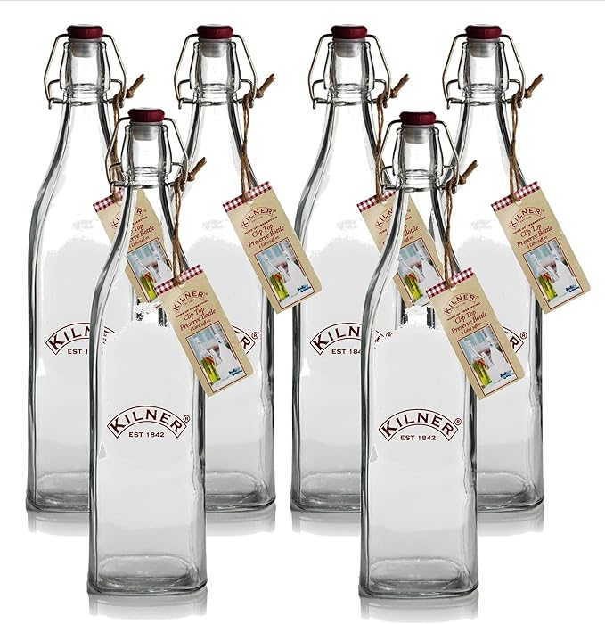 Kilner Traditional Vintage Style Square Airtight Clip Top Preserve