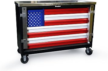 Strong Hold American Pride Special Edition 60 W 8 Drawer Heavy Duty Rolling Tool Box Cart 400 Lbs Capacity Drawers 12ga Steel Top Compare To Snap On 7ga Stainless Steel Top Tc 21060 Amazon Com