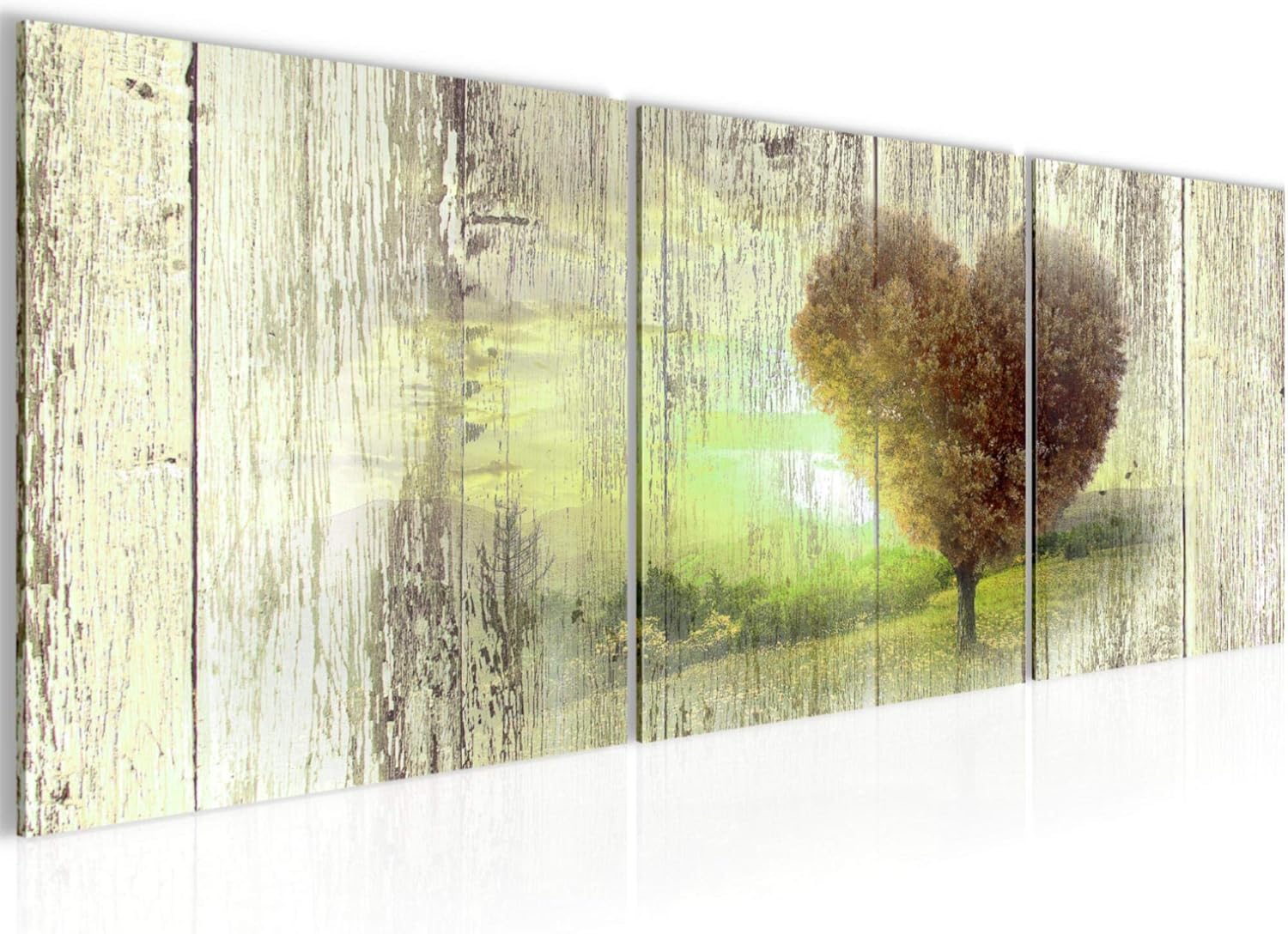 Bilder Herbst Vintage 3 Teilig Bild auf Vlies Leinwand Deko Wohnzimmer