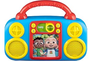 eKids Cocomelon Toy Music Player Includes Freeze Dance, Musical Toy for Toddlers with Built-in Nursery Rhymes for Fans of Cocomelon Toys and Gifts for Boys and Girls