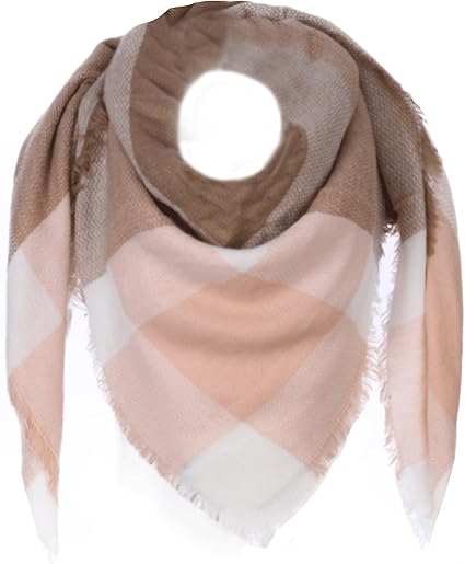 XXL Flauschiger Schal 140x140cm - Kuscheliges Dreieckstuch Für Damen In Uni-Farben