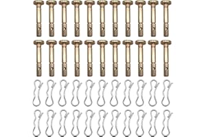 Strongthium 22PCS 738-04124A Shear Pins and Cotter Pins Compatible with 714-04040 MTD Craftsman Cub Cadet Troy Bilt Snowblowe