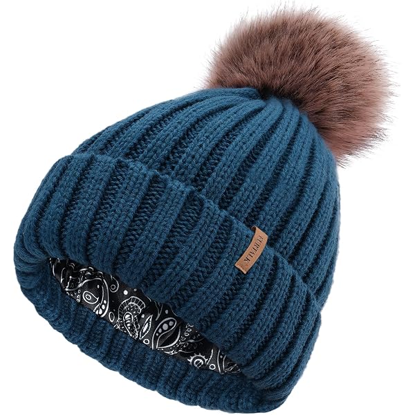 Gorro De Invierno Para Mujer PAGE ONE - Acanalado, Grueso Y Suave, Ideal Para El Frío