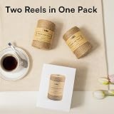 H&S Jute String 2 Reels x 90m 3mm 6 Ply Garden Twine Natural Brown view 4