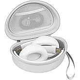 Hard Headphone Case for Beats Solo 4, Studio Pro, Solo 3, Studio 3, Solo 2,Over Ear Headphone Carrying Case with Storage Cable Bag Strap for Travel (SILVER)