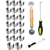 NACETURE Window &amp; Door Screen Repair Tool Kit, 20 PCS Screen Clips | Includes screen retainer clips, rolling tool and removal hook for quick window and door screen installation.