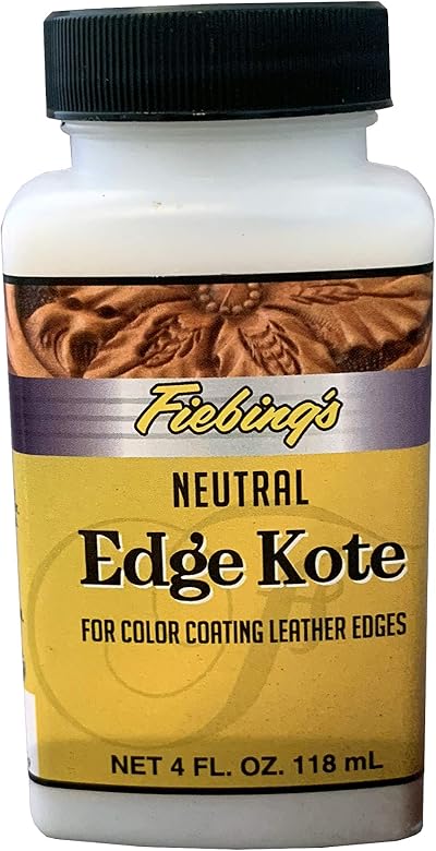 Fiebing's Edge Kote Neutral 4 oz Leather Edge Finish Dye