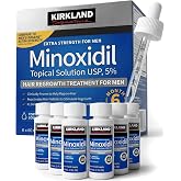 Minoxidil Liquid for Men - 5% Extra Strength Hair Regrowth, 6-Month Supply | Extra Strength, 6 Months Supply, Upgraded Dropper Applicator, Bonus Free Guide Included
