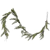 Creative Co-Op 84" L Faux Cedar Garland, Green