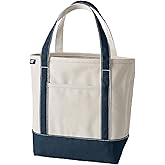 Lands' End Open Top Canvas Tote Bag