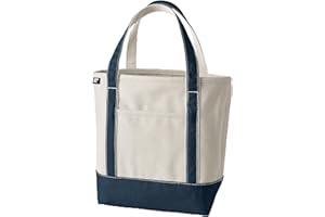 Lands' End Open Top Canvas Tote Bag