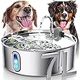 Smartoo Dog Water Fountain for Large Dogs 7L/236oz Stainless Steel Dog Water Bowl Dispenser Automatic Pet Water Fountain with Deeper Drinking Area, Multi-Filtration Pet Fountain with Ultra-Quiet Pump