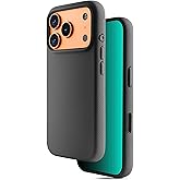 TineeOwl for iPhone 17 Pro Magnetic Case, Camera Control Button, Compatible with MagSafe, TPU, Minimalist, Slim/Thin, Grippy - Dune Series (Almost Black, iPhone 17 Pro)