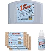 1UPcard Cleaning Kit Compatible With N64 (Nintendo 64) Console And Video Game Cartridges