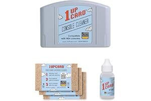 1UPcard Cleaning Kit Compatible With N64 (Nintendo 64) Console And Video Game Cartridges