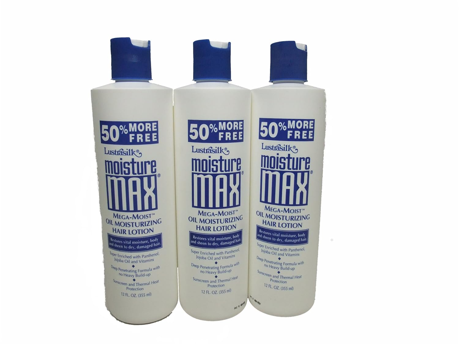 Lustrasilk Moisture Max Megamoist Oil Moisturizing Hair Lotion, 12 Oz