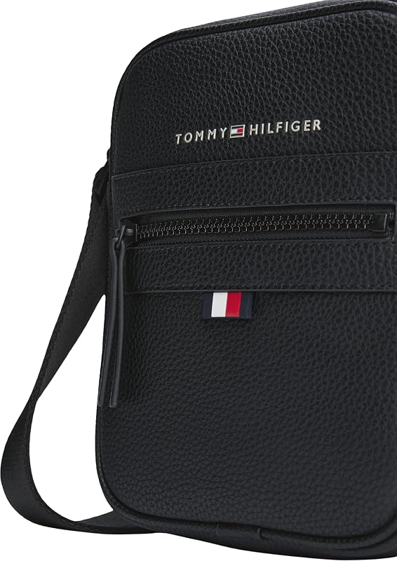 Sac à Bandoulière Homme Essential PU Mini Reporter Petit, Noir (Black), Taille Unique
