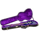 Crossrock PRS SE Standard solid body Guitar Case -Vintage Hardware, Sponge Lining, Metal Feet, Storage Space-Black (CRW520PRSEBK)