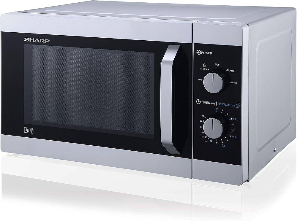 Sharp YC-MS31U-S 23 Litre 900W Microwave Manual Control Silver