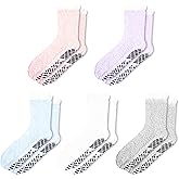 Fuzzy Grip Socks - Warm, Fluffy, Non-Slip, Thick Slipper Socks with Grippers