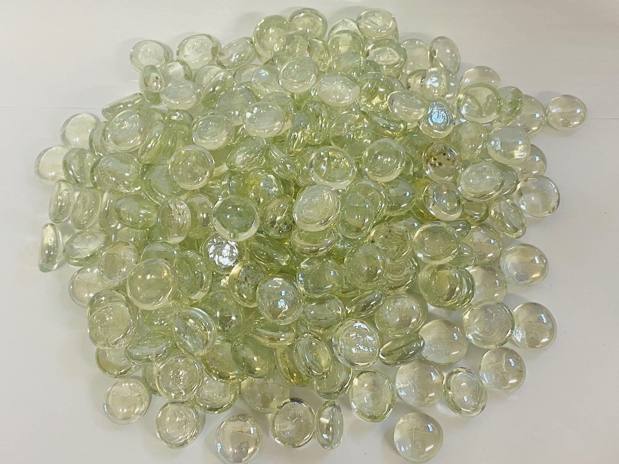 Mezzaluna Gifts 1kg Small Clear Glass Decorative Pebble Beads