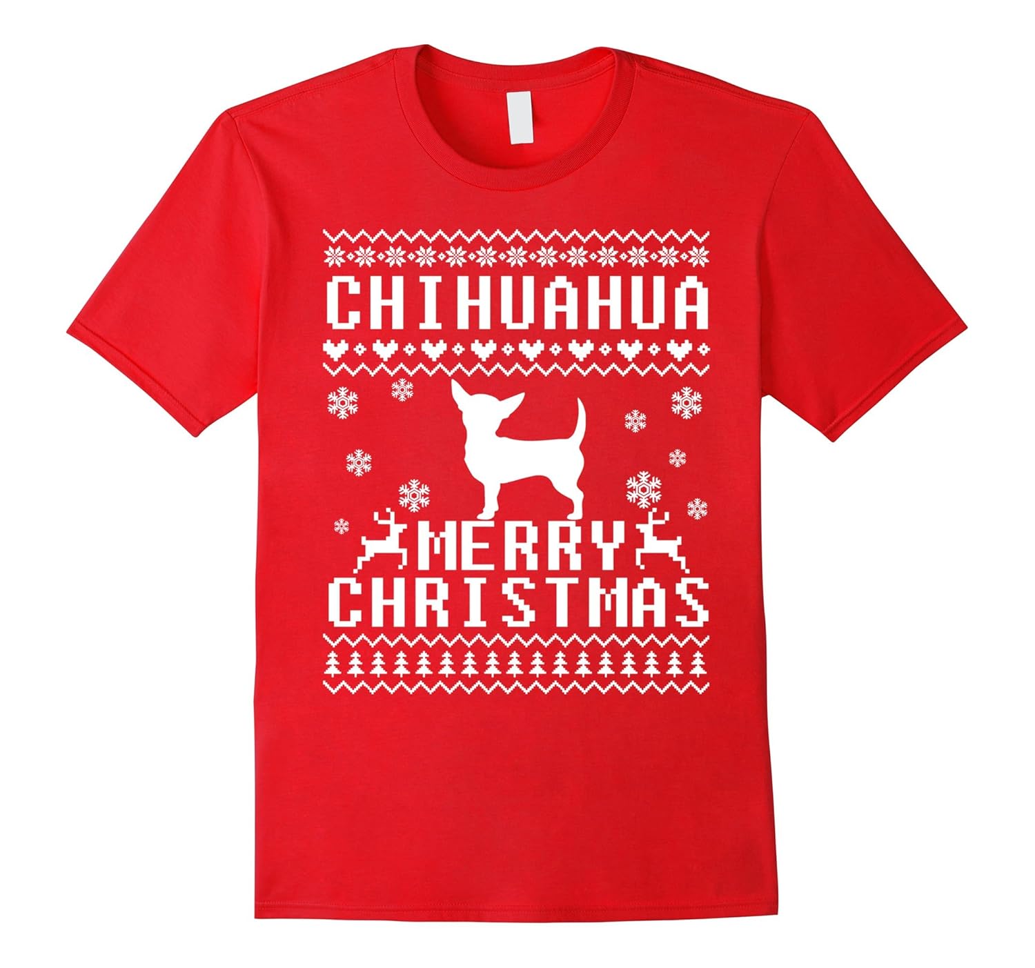 Chihuahua Merry Christmas T-shirt Pet Lovers-ANZ