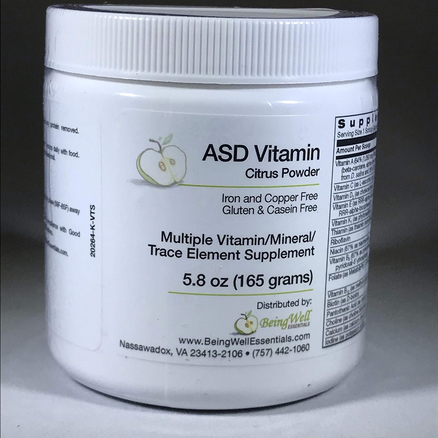 ASD Vitamin Powder Citrus Flavor for Children with Autism Spectrum